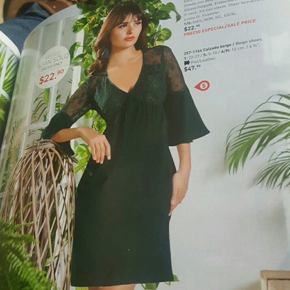 New Green Dress Andrea Size L